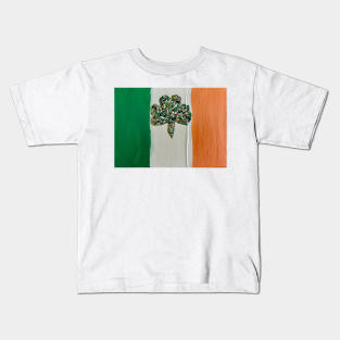 Shamrock in Flag Kids T-Shirt